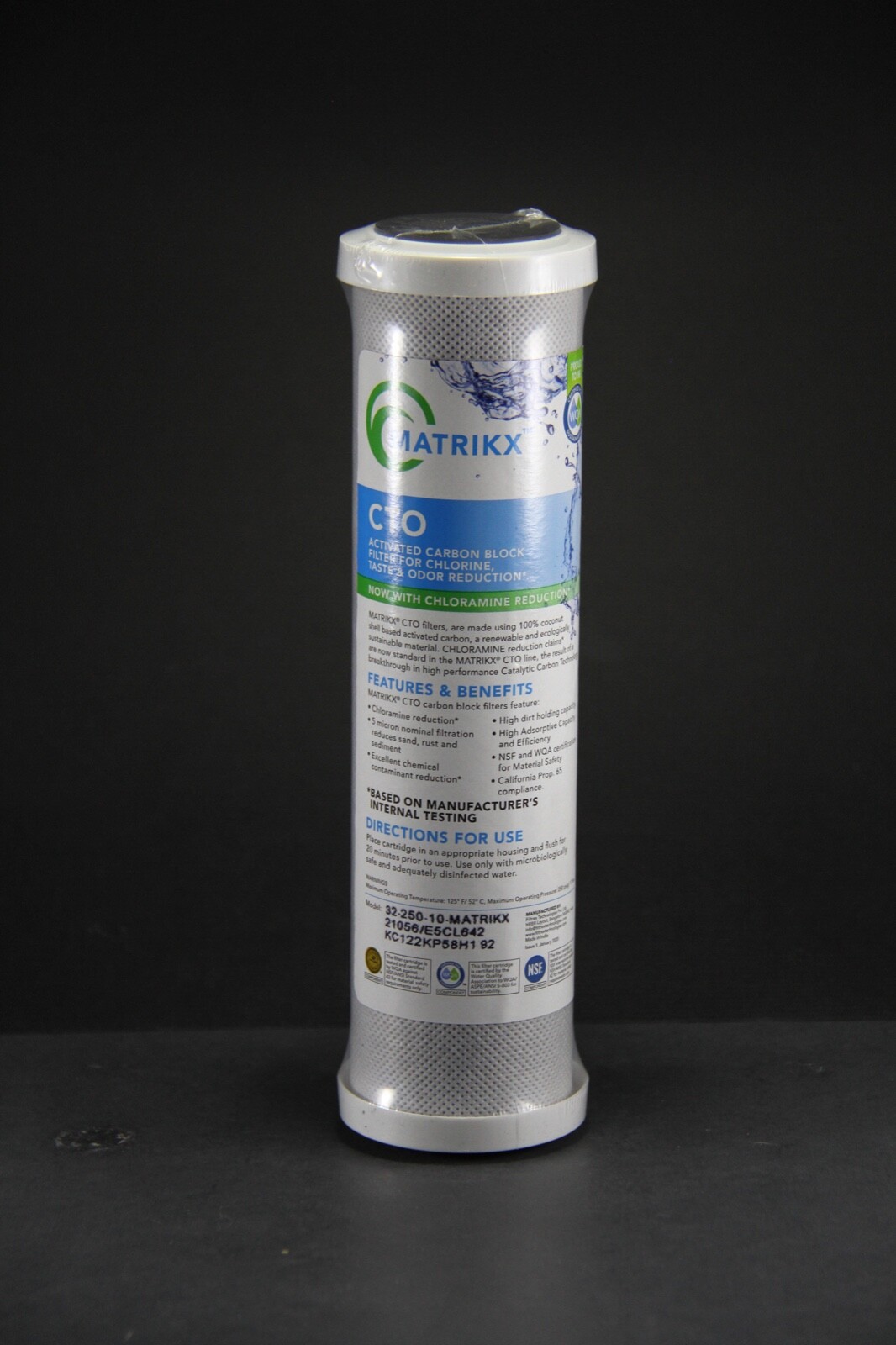 Matrikx CTO Carbon Block Filter (32-250-10-MATRIKX)