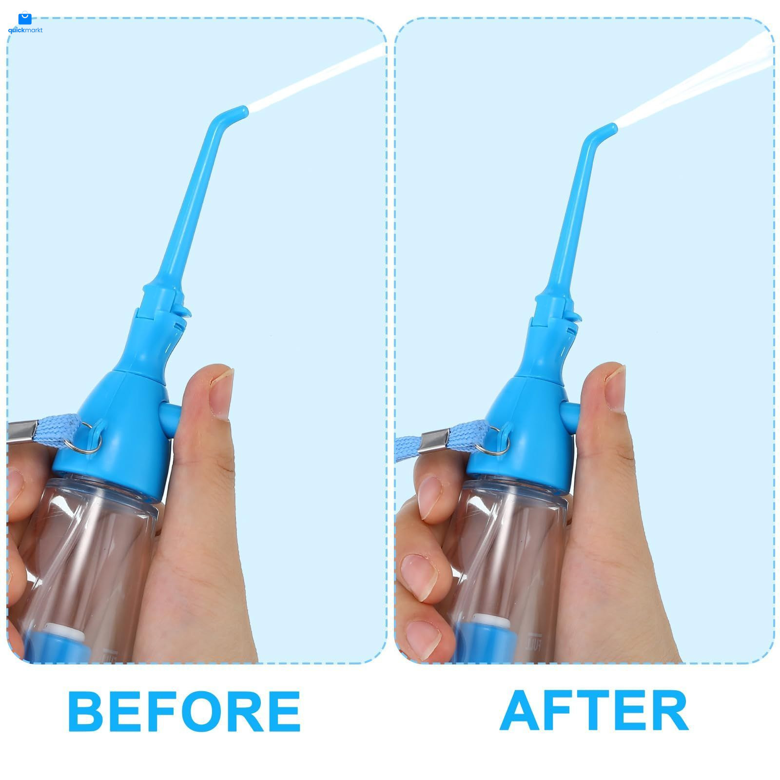 Water Dental Flosser for Teeth Oral Irrigator 1 Count (Pack of 1), Blue