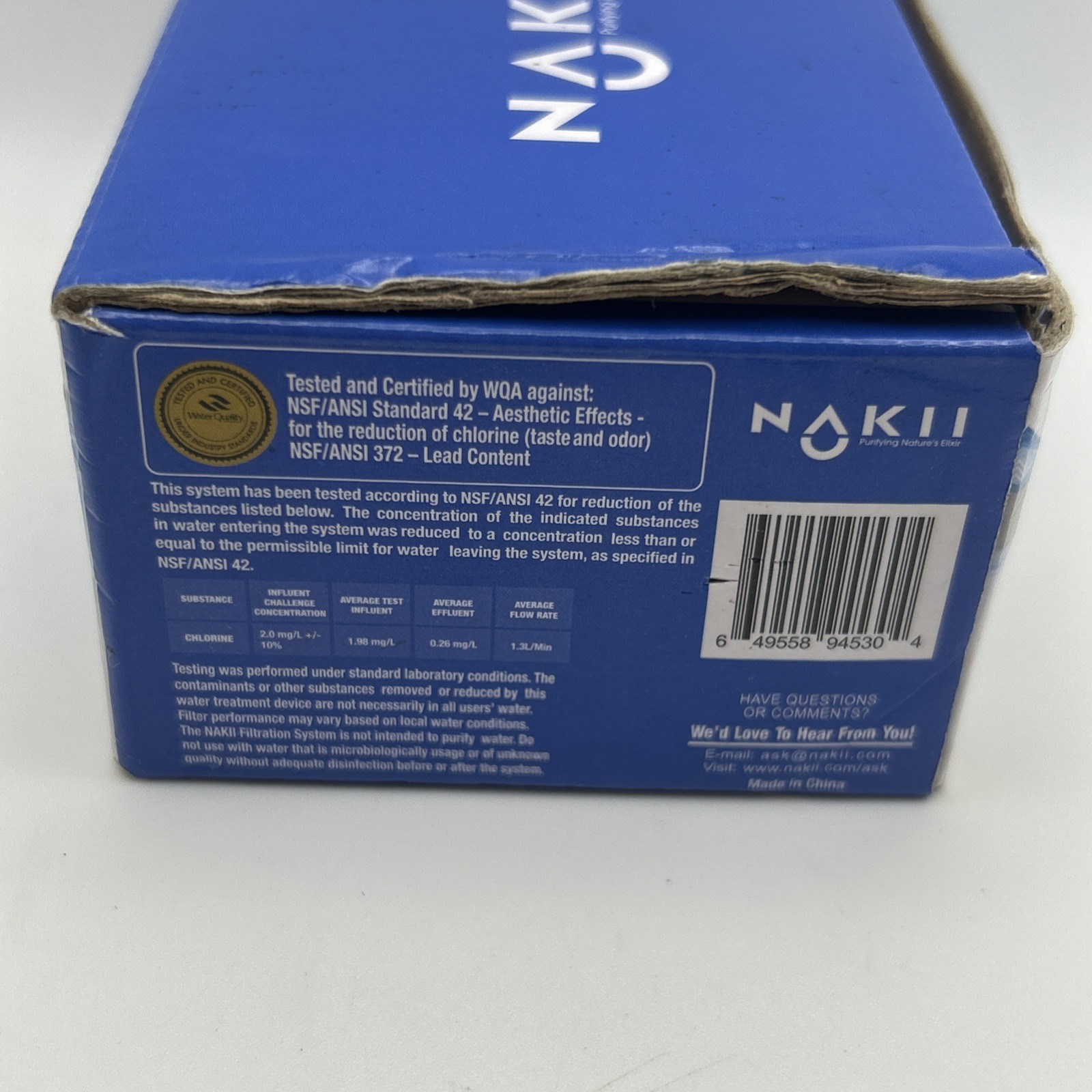 Nakii Water Pitcher Replacement Filter for NFP-100, 1 Count NEW