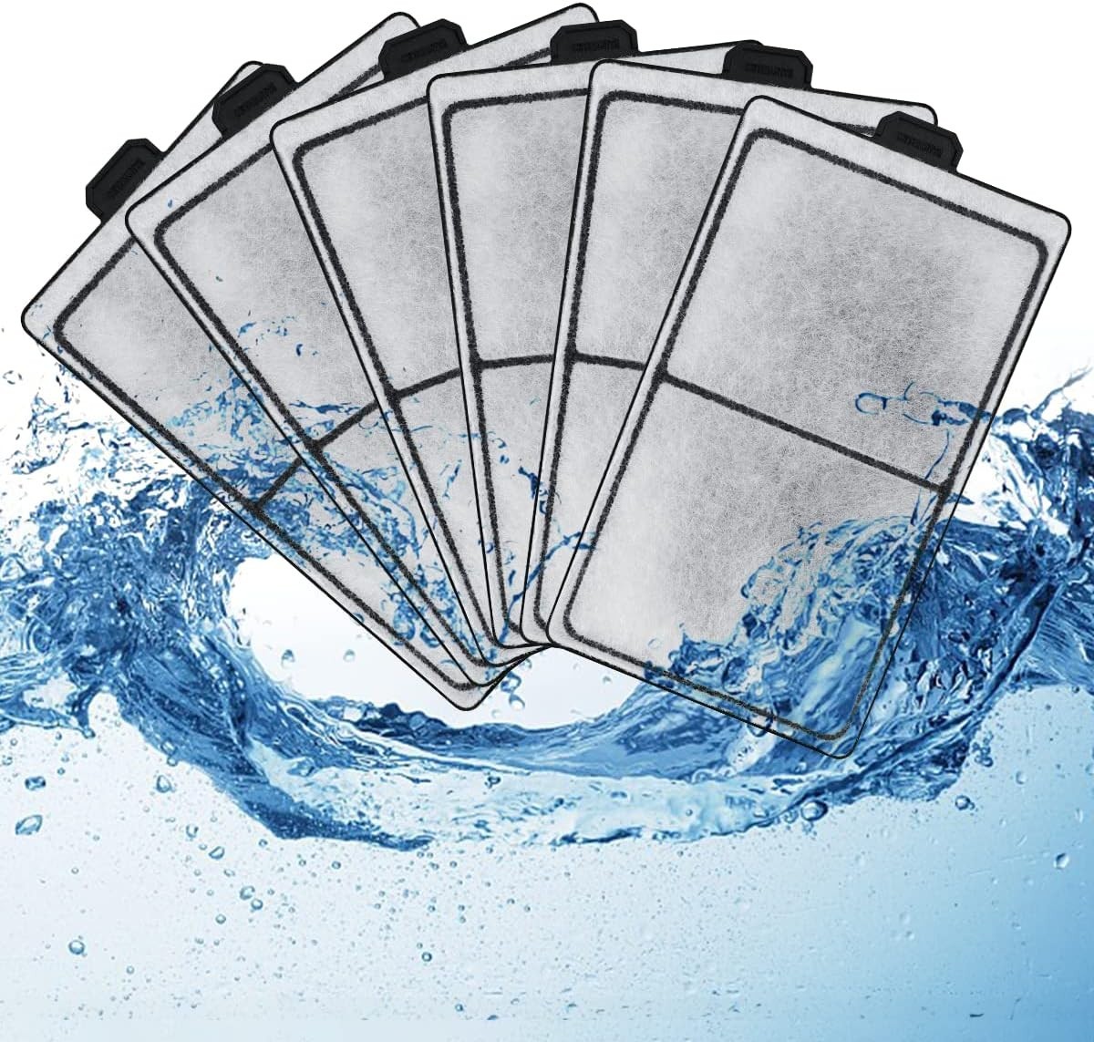 6-Pack Carbon Fiber Filter Cartridges for PF10 Power Filters