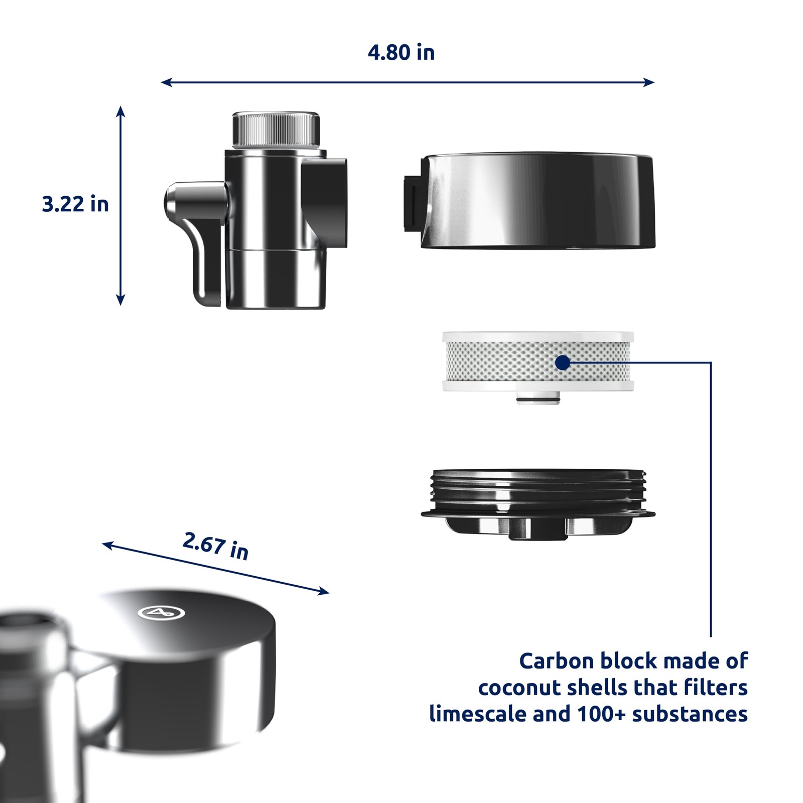 Tappwater EcoPro Compact – Smallest Tap Water Filter Available, Filters 100+ …