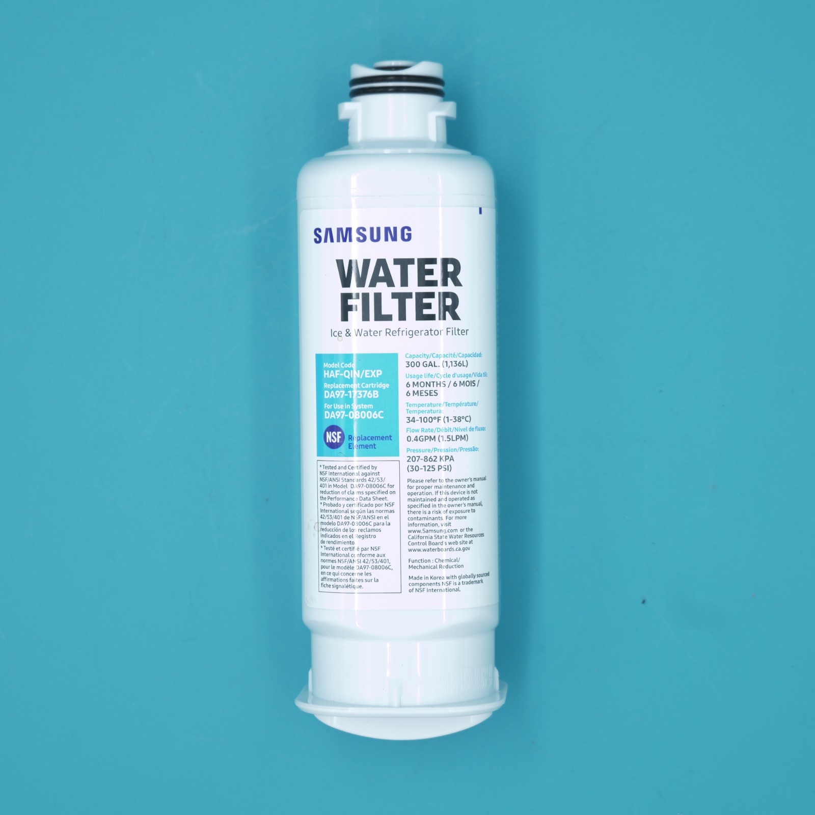 1 PACK Genuine Samsung DA97-17376B HAF-QIN/EXP REFRIGERATOR Water Filter