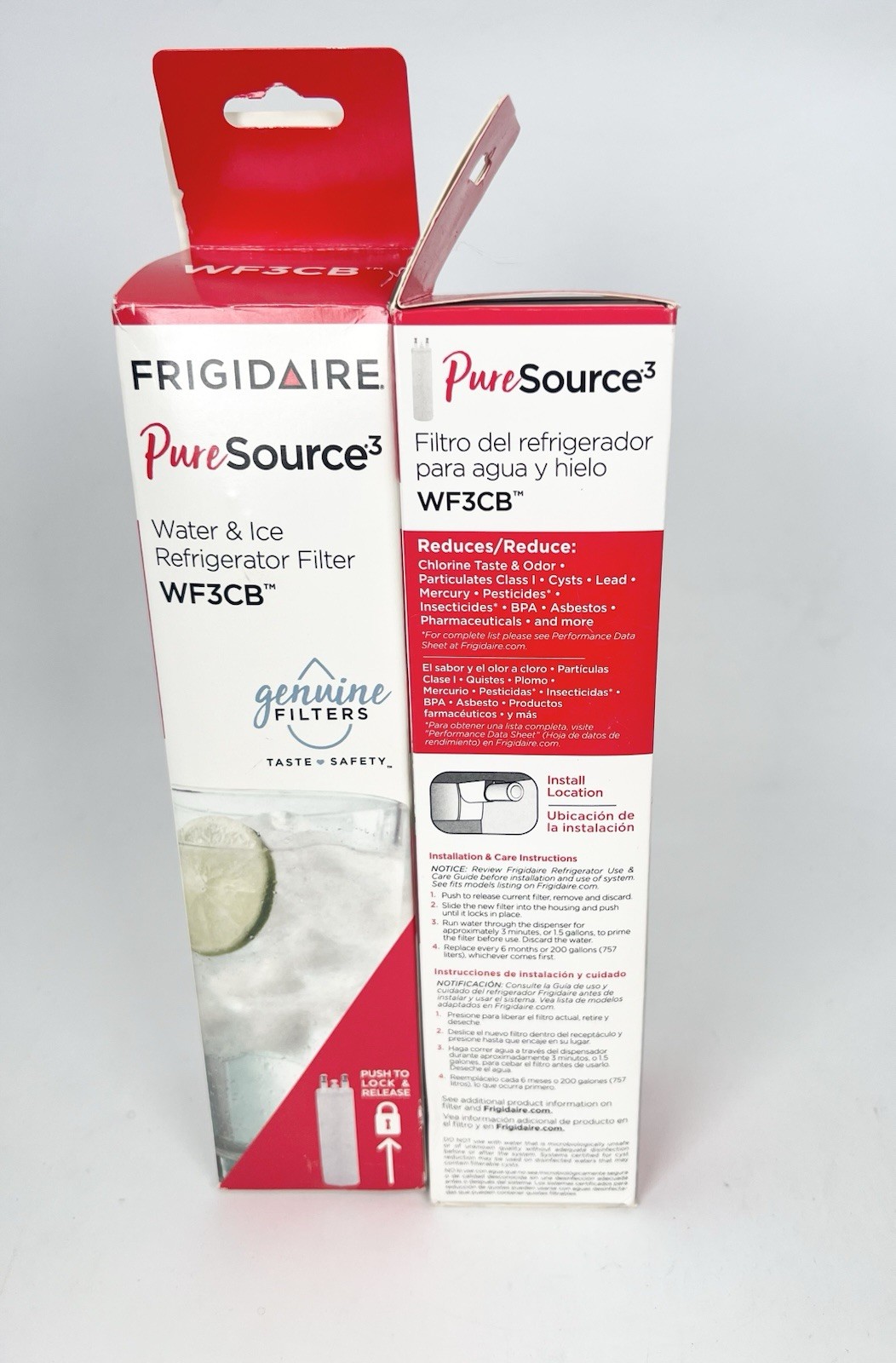 2 PACK – Genuine Frigidaire Puresource3 Water Filter WF3CB – Open Box
