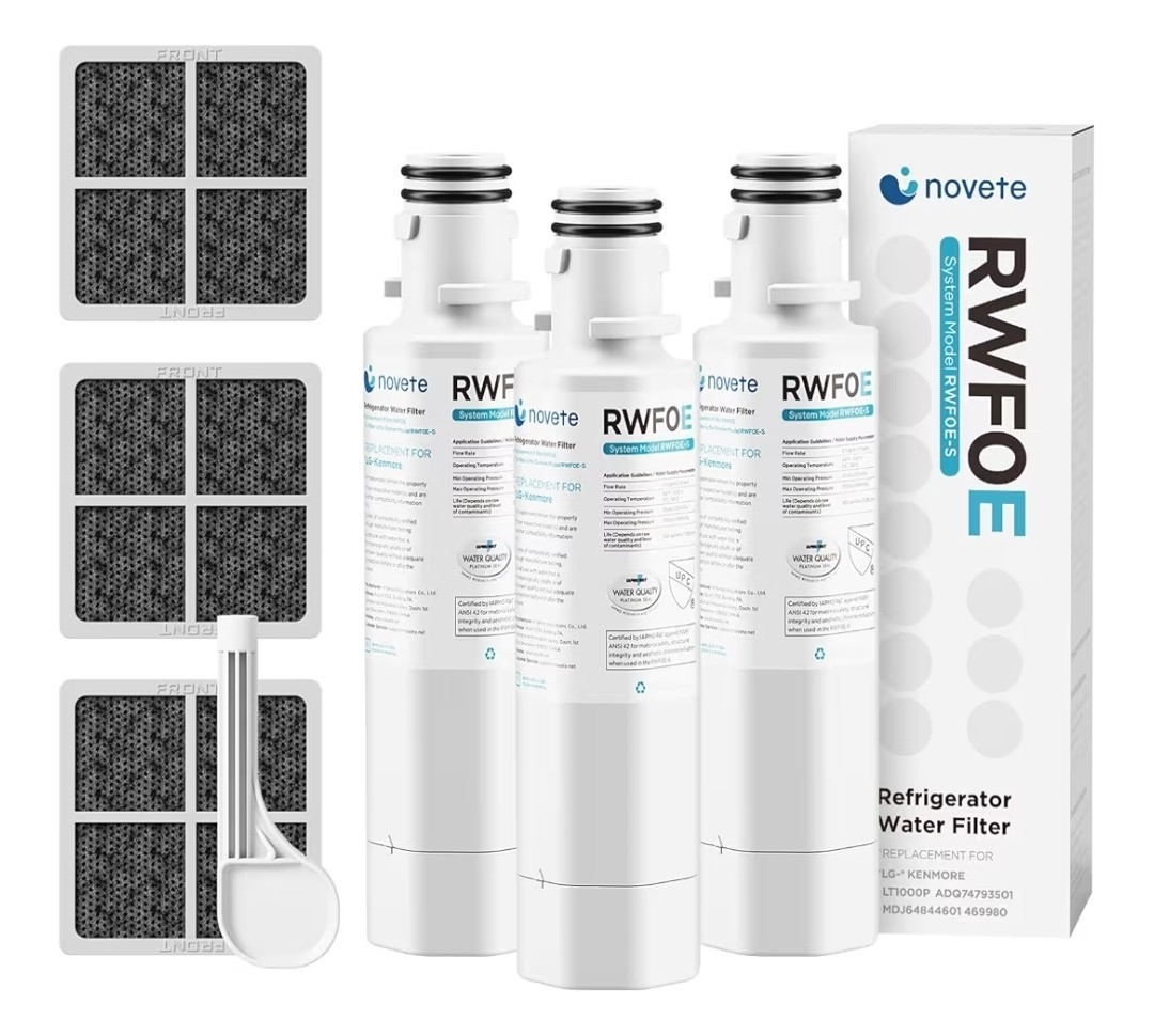 Fit For LRFVS3006S LG LT1000P LFCS27596S Water Air Filter 3 PACK With Air Filter