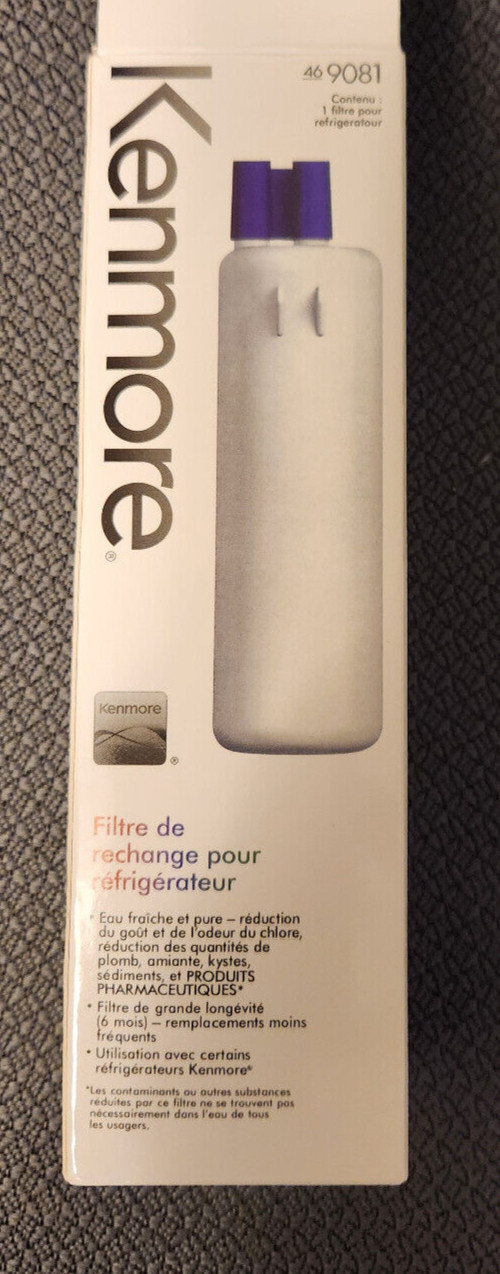 Kenmore 9081 Refrigerator Water Filter – White, new in sealed box, — Lot 2422
