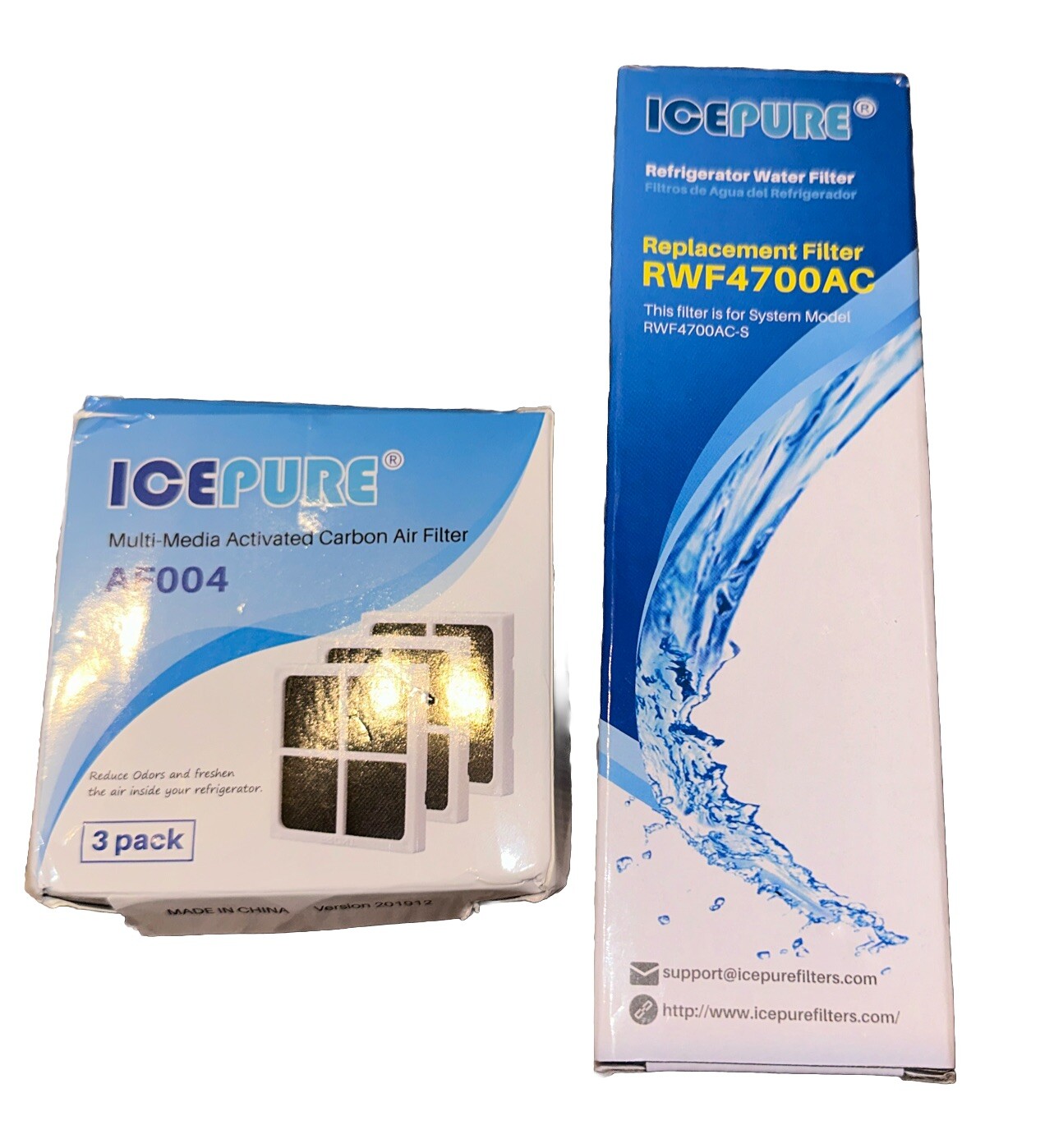 Ice Pure RWF4700AC Refrigerator Water Filter & Activated Carbon Filter AF004