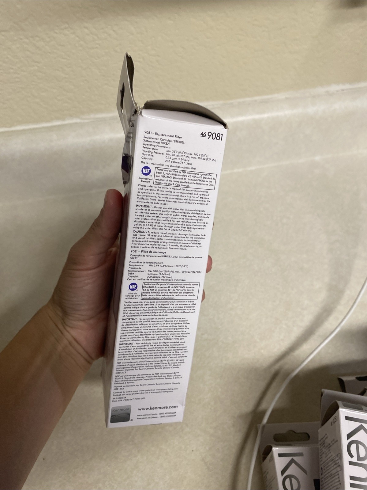 6 Pack Kenmore 9081 Replacement Refrigerator Water Filter 46-9081 – NEW