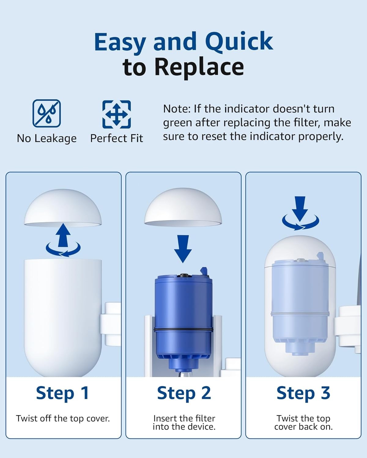 Waterspecialist NSF Certified Filter,Replacement for RF-9999® (Pack of 6)