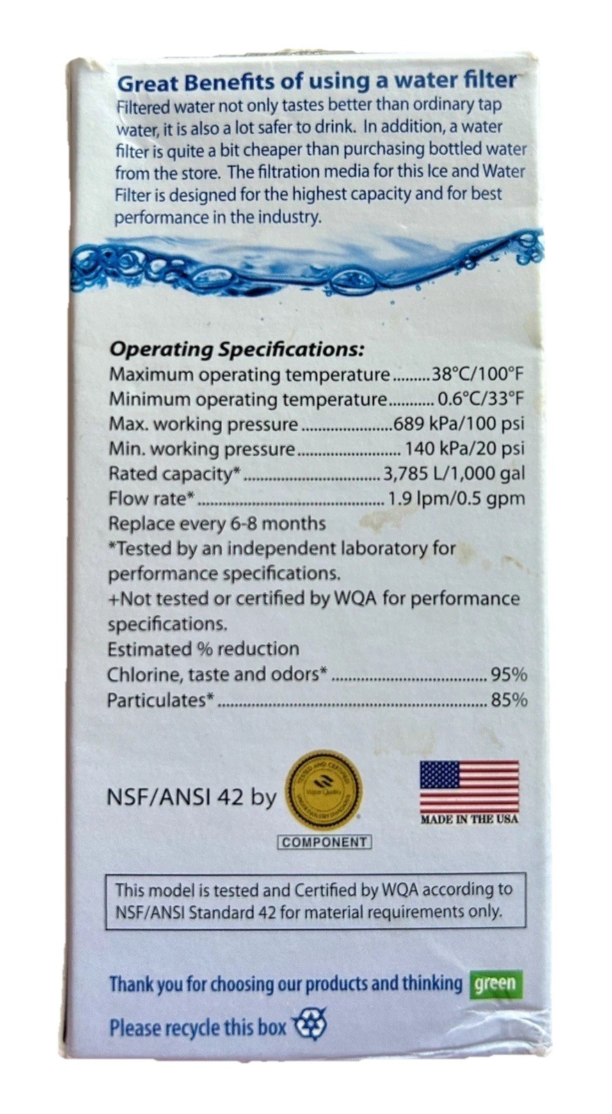 Great Value for For Frigidaire PureSource WF1CB WFCB RG100 NGRG2000 NEW 2-Pack