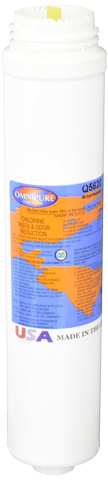 -Q5620 2.5 in. W x 12 in. L Q-Series Water Filters, White