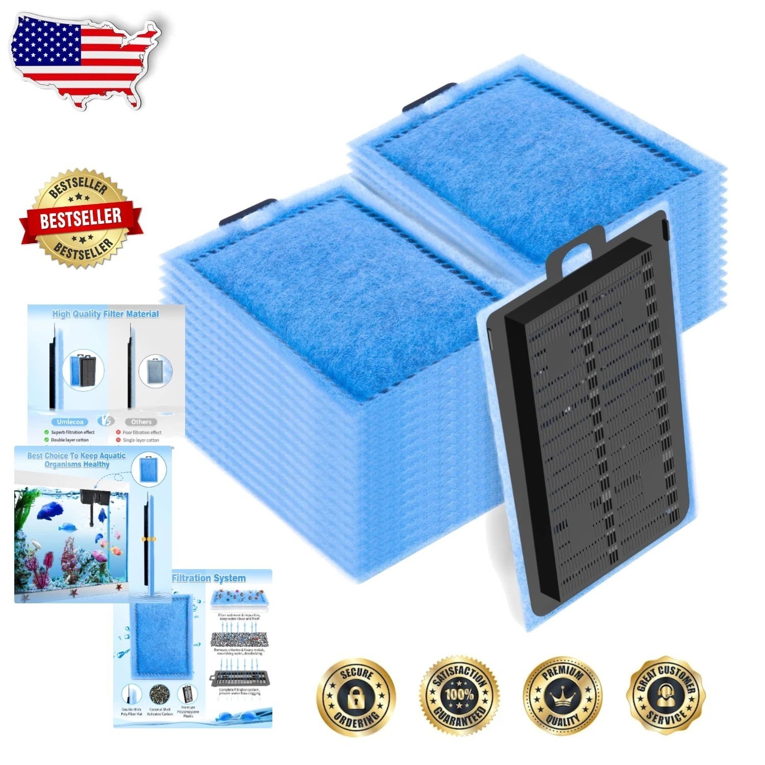 Rite-Size E Filter Cartridges – 32pk Carbon Fiber Emperor PRO