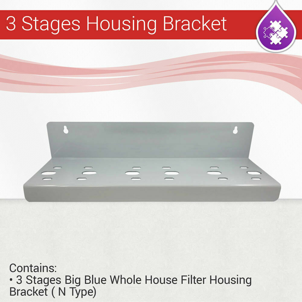 Max Water 3 Stages Big Blue Whole House Filter Housing Bracket