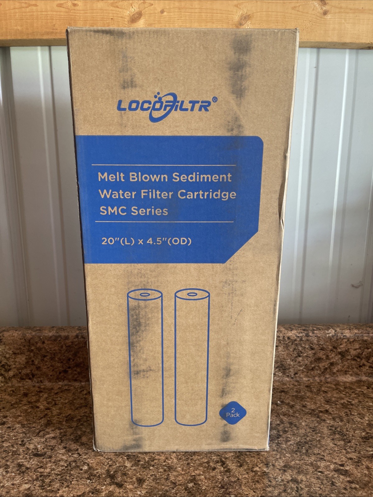 5 Micron 20″ x 4.5″ Spun Polypropylene Sediment Water Filter Cartridge – 2 Pack