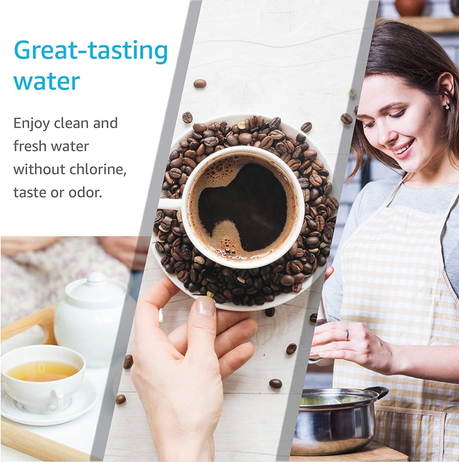 AQUA CREST Water Filter, Intended for Brita® Elite® Water Filter,6 Pack
