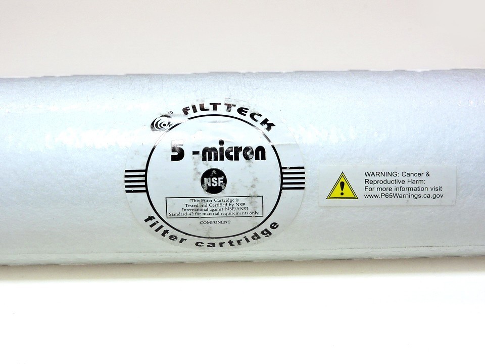 5-Micron 10″x2.5″ Sediment Water Filter Cartridge Sealed In Factory Packaging