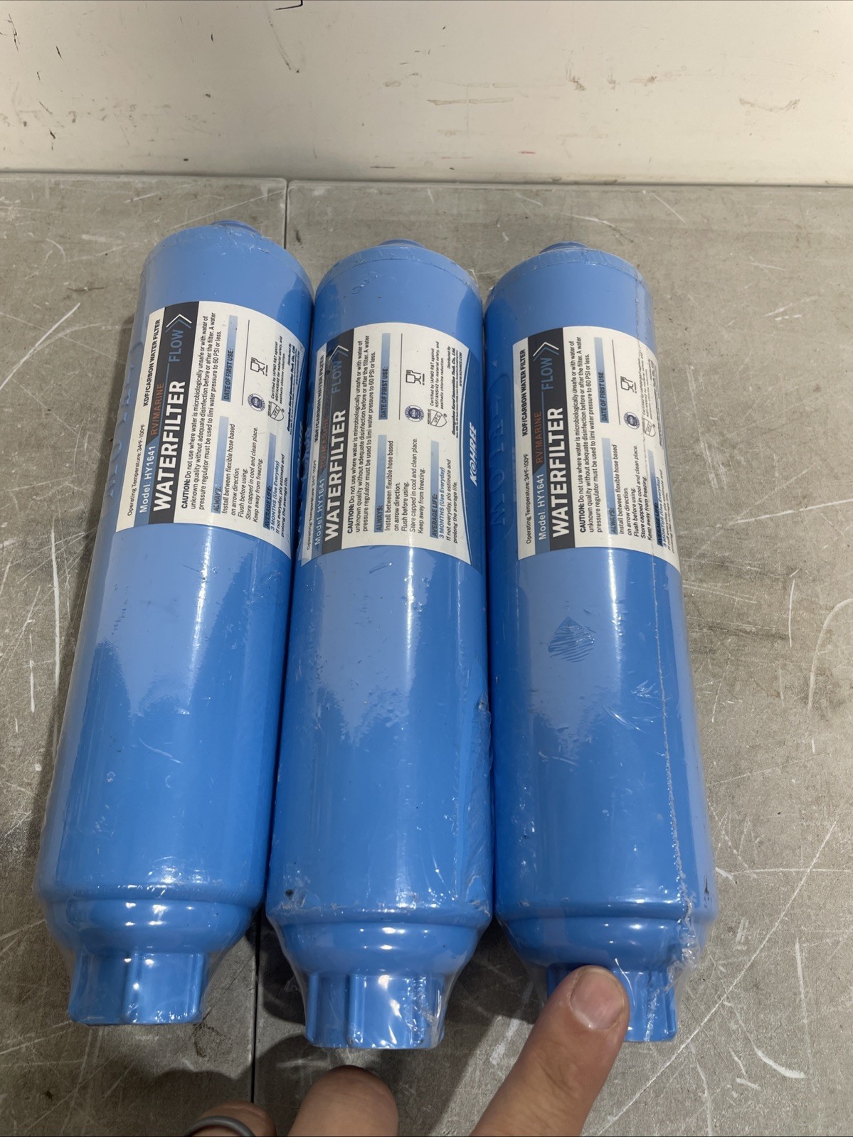 Kohree HY1641 RV Water Filter 3 Pack – Advanced Filtration for Outdoor Sealed