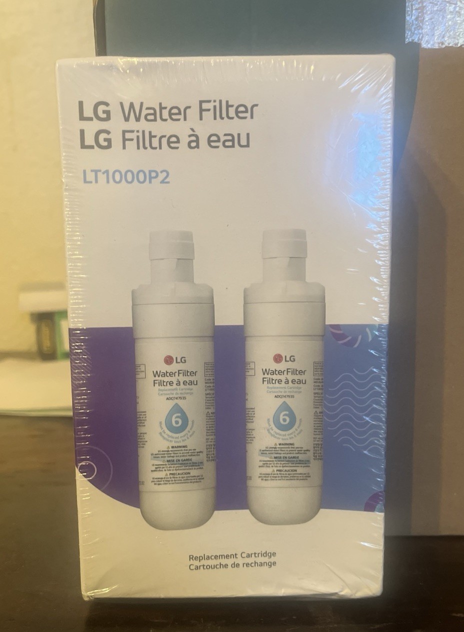 Genuine LG LT1000P2 Refrigerator Water Filter 2 Pack OEM Sealed New