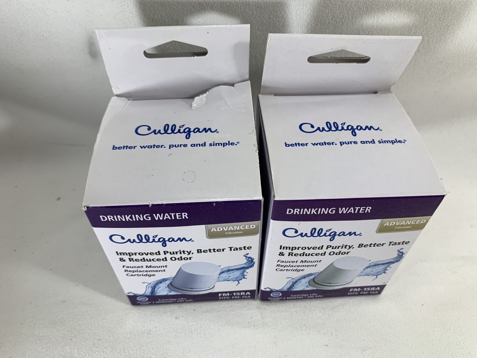 2 Pk Culligan FM-15RA Advanced Replacement Water Filter Cartridge / 200gal / NEW