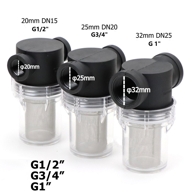 G1/2″ 3/4″ 1″ 40 Mesh Strainer Water Pump Filter Garden Irrigation High Flow New