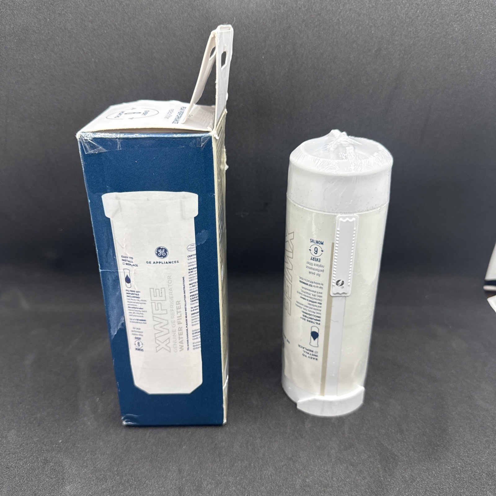 Genuine GE XWFE Refrigerator Water Filter – White Factory Sealed RFID Microchip
