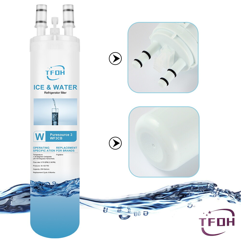 1 PACK TFOH Fit Frigidaire WF3CB Pure Source Ultra Refrigerator Water Filter
