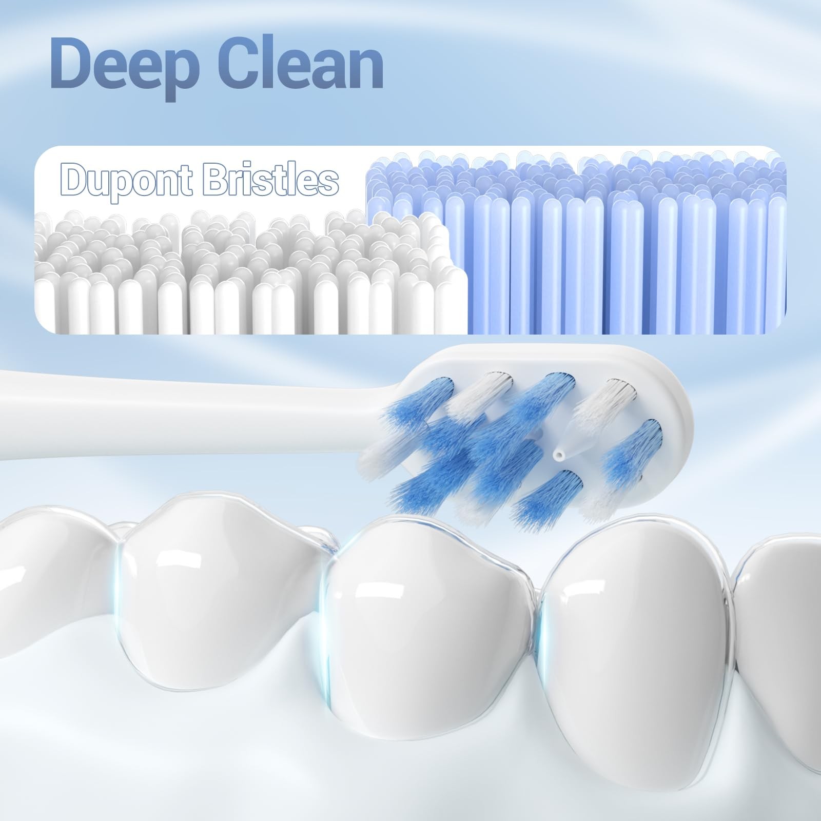 Marchpower Upgraded 2-in-1 Electric Toothbrush 1 Count (Pack of 1), White