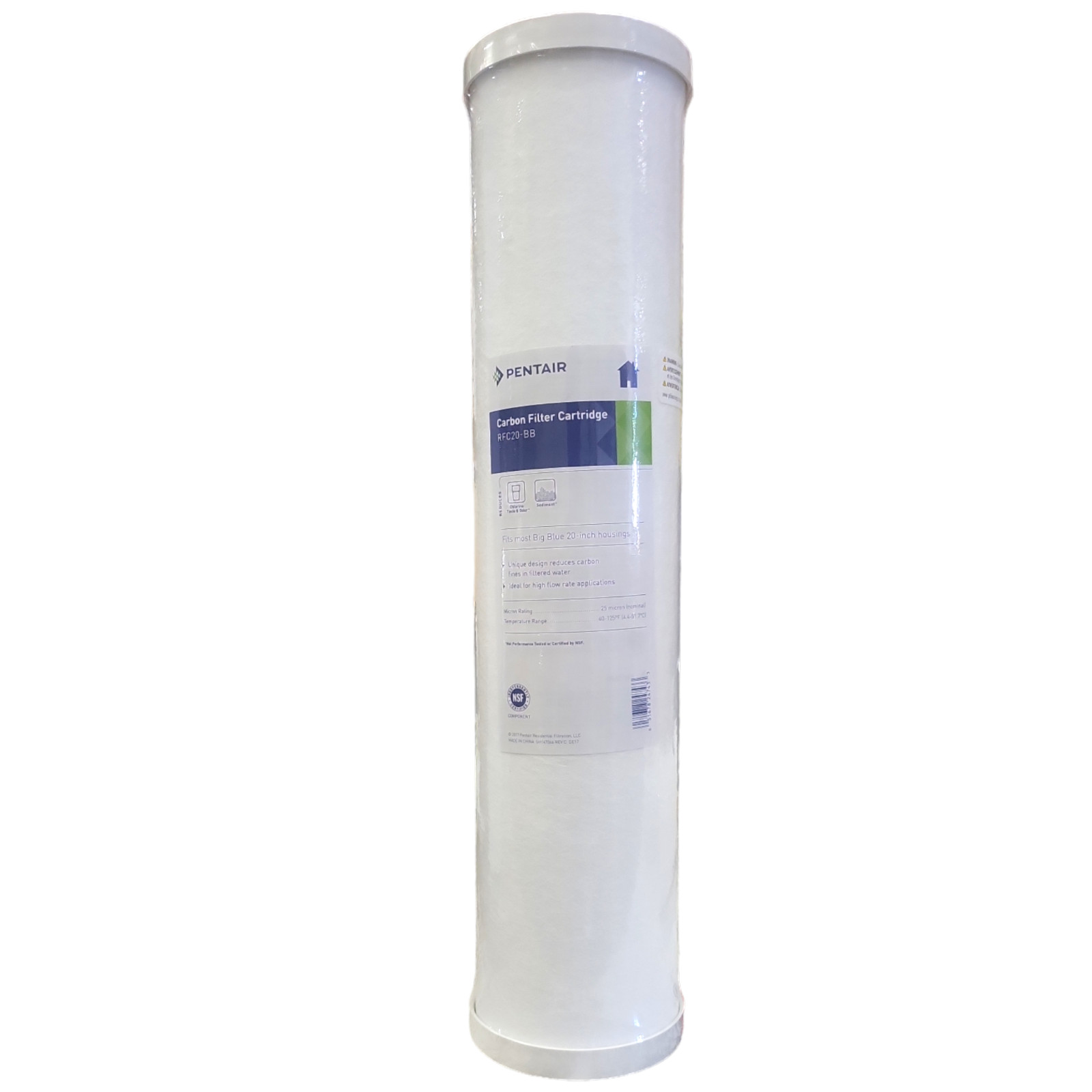 Pentek CBC-20BB Carbon Filter Cartridge (155312-43) 4.5″x20″ BB 0.5 Micron