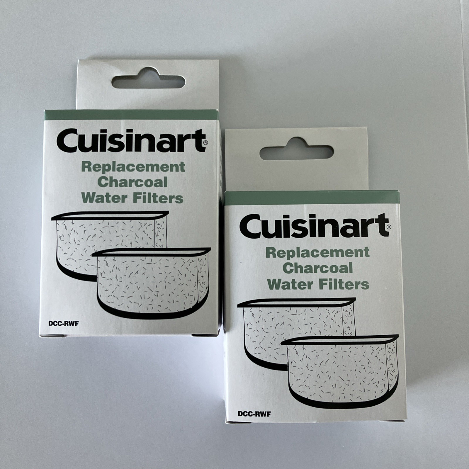LOT OF 2 PACKS Cuisinart Replacement Charcoal Water Filters 2 per box = 4 total