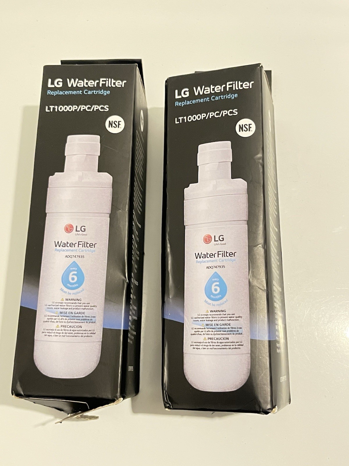 2 PK* LG LT1000P 6 Month 200 Gal Replacement Cartridge Refrigerator H20 Filters