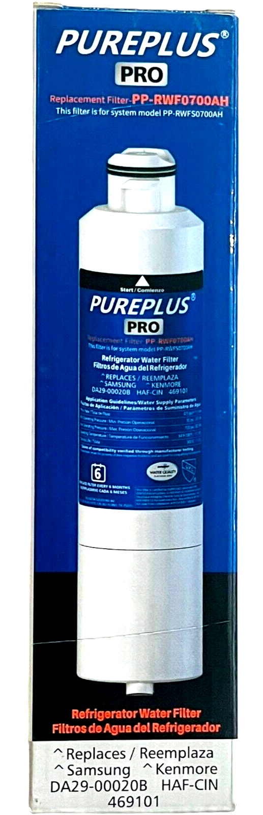 Pureplus Pro PP-RWF1200AH Water Filter – NEW & Sealed
