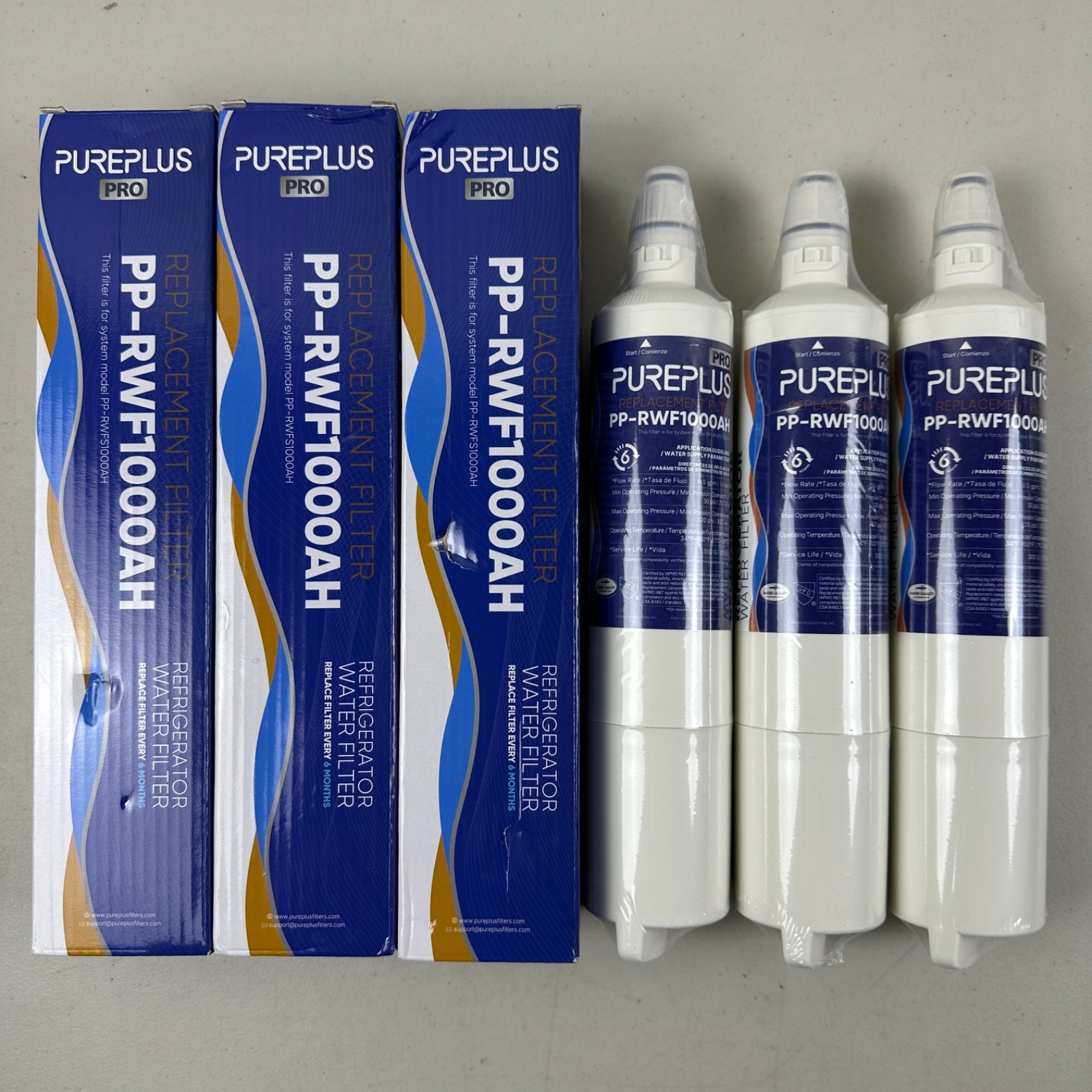3 PACK PUREPLUS PRO 5231JA2006A for LG LT600P Kenmore 469990 9990 PP-RWF1000AH