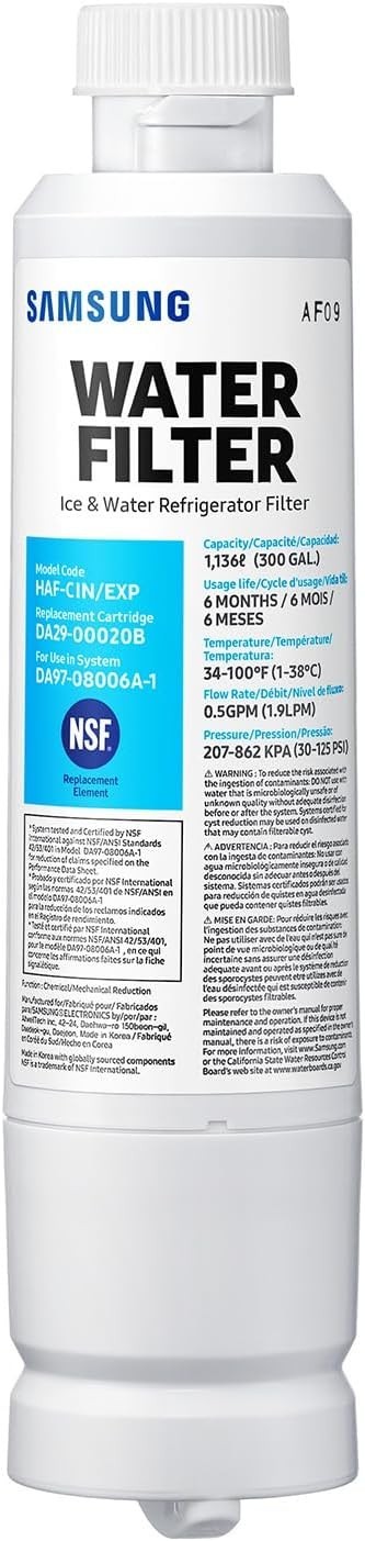 Refrigerator Water Filter Carbon Block Replacement for Samsung HAF-CIN Exp 6