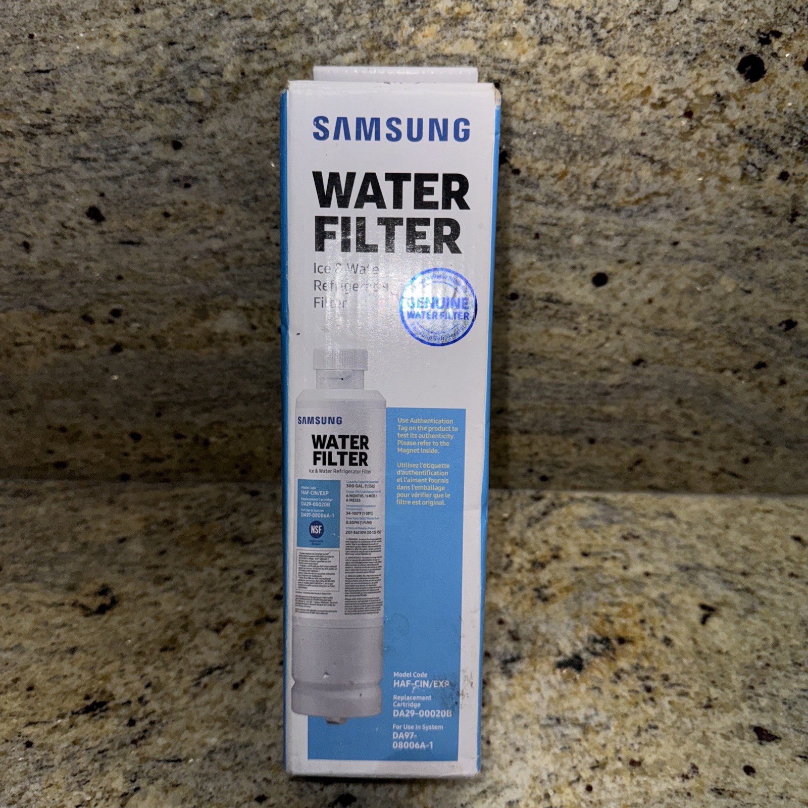 Samsung Genuine DA29-00020B HAF-CIN/EXP Fridge Ice & Water Filter