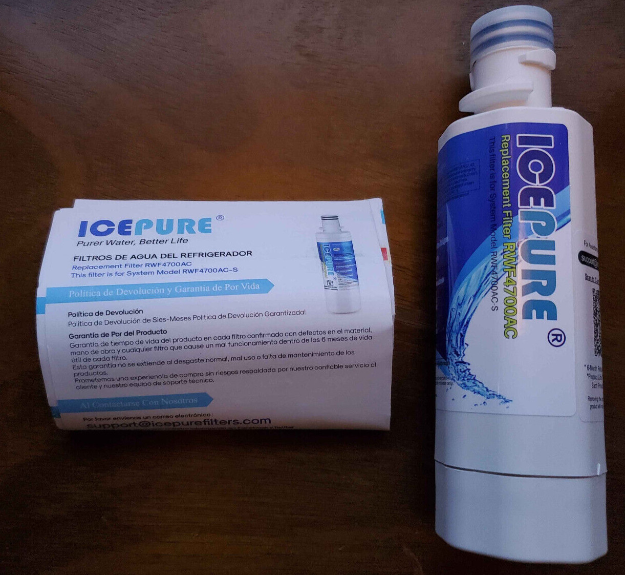 2 ICEPURE RWF4700AC Replacement Refrigerator Water Filters For LG Kenmore/Sears