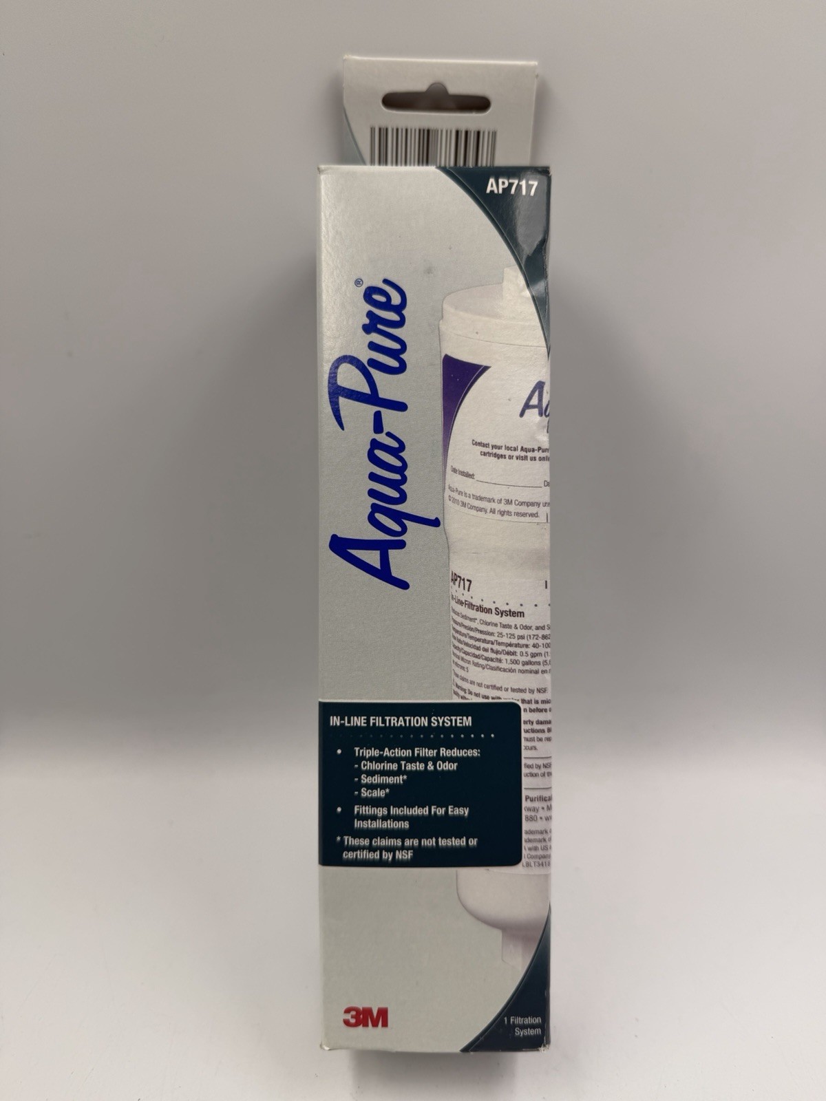 Aqua-Pure AP717 In-Line Water Filter, Chlorine, Sediment Removal, 1,500 gal