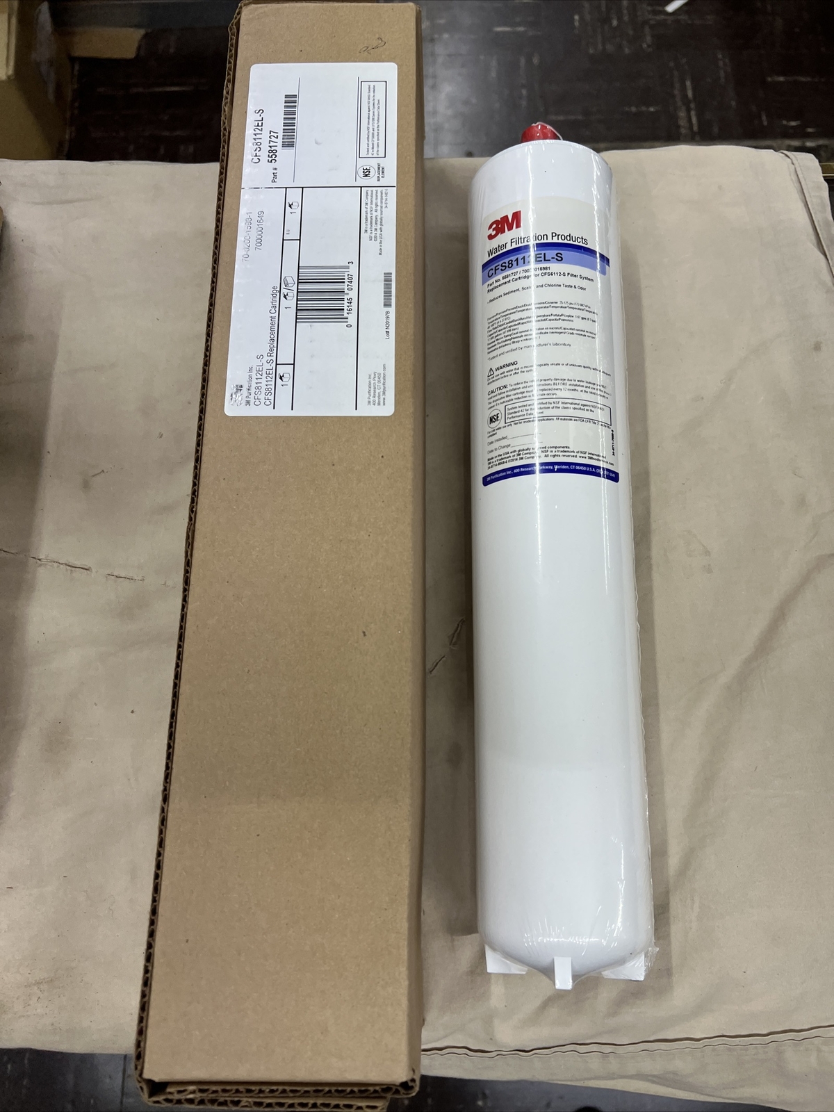 New/Sealed 3M CFS8112EL-S Water Filter SGF-8112ELS Replacement Cartridge