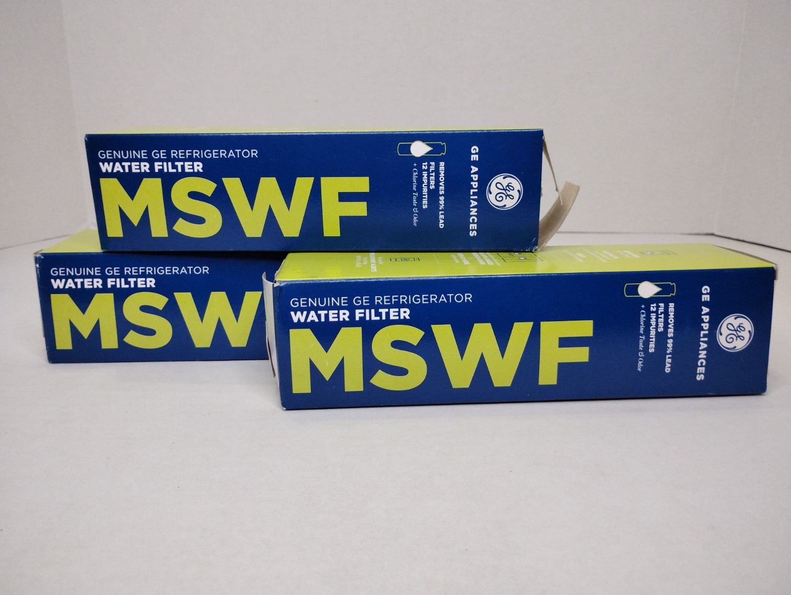 Lot Of 3 GE MSWF Refrigerator Water Filter New And Sealed