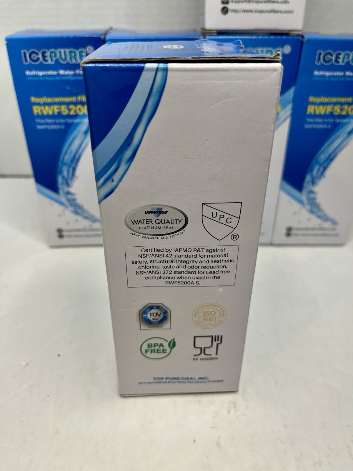 6 Ice Pure #RWF5200A Refrigerator Replacement Filters Set Lot