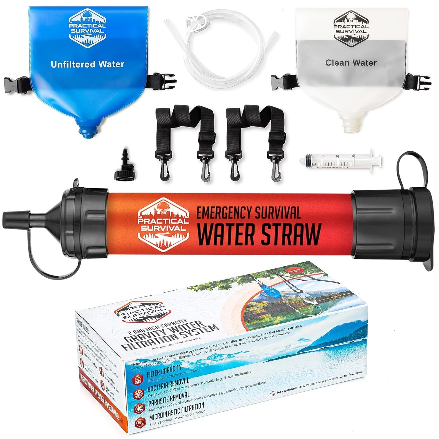 High Capacity Gravity Filtration – 99.99% Pure Water for Outdoor Adventures