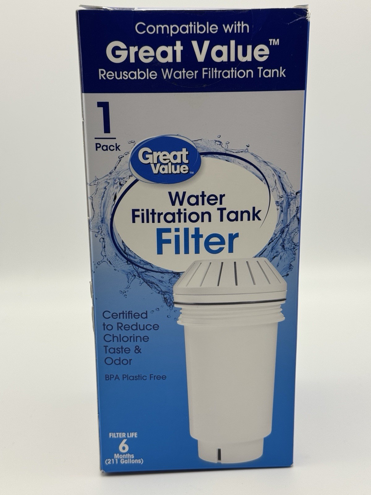 GREAT VALUE Replacement Water Filter GWF3 Alternative Compatible W/Vitapur GWF8