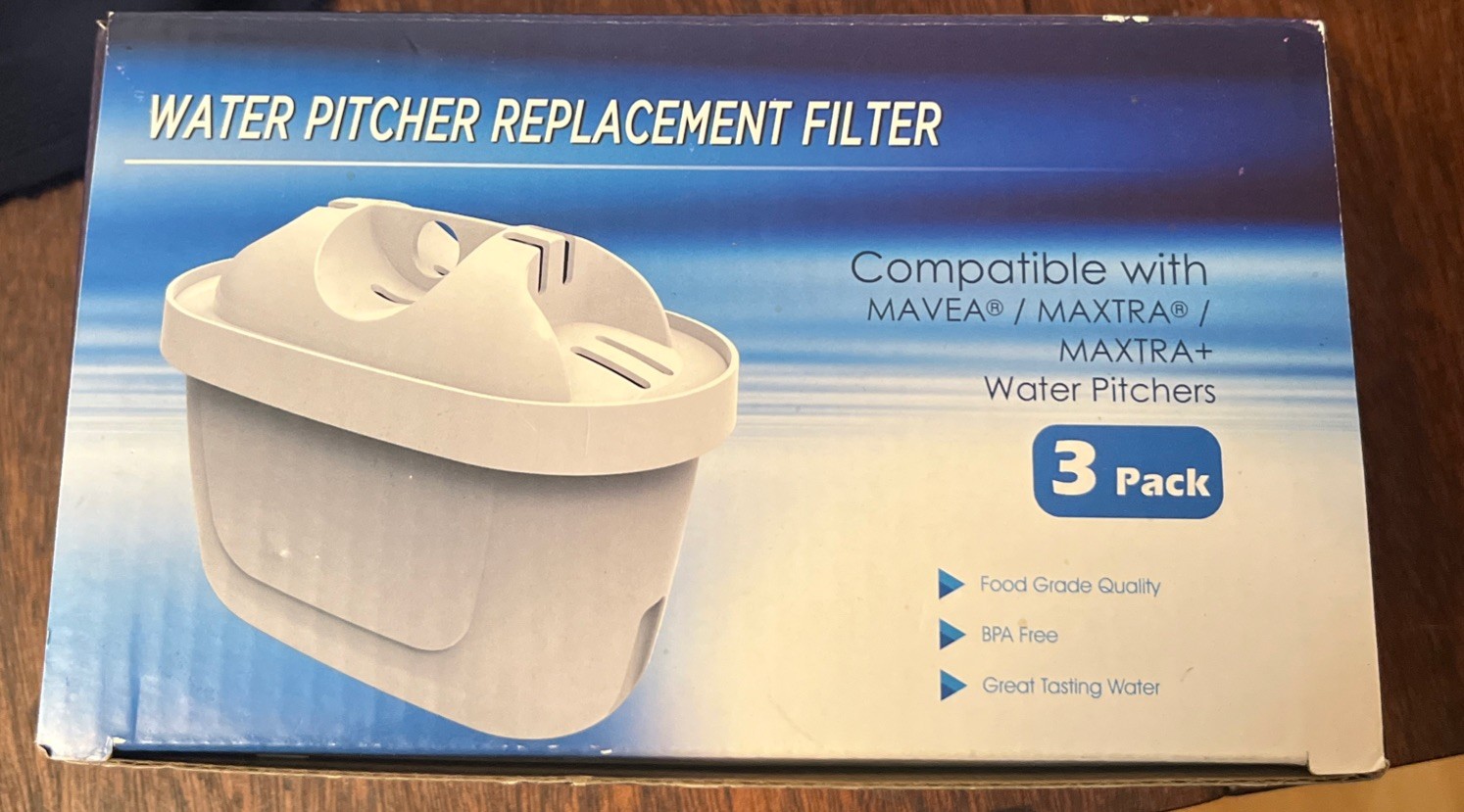 Three Pack Replacement Filters Compatible W/Mavea 1001122 Maxtra Pitchers NIB