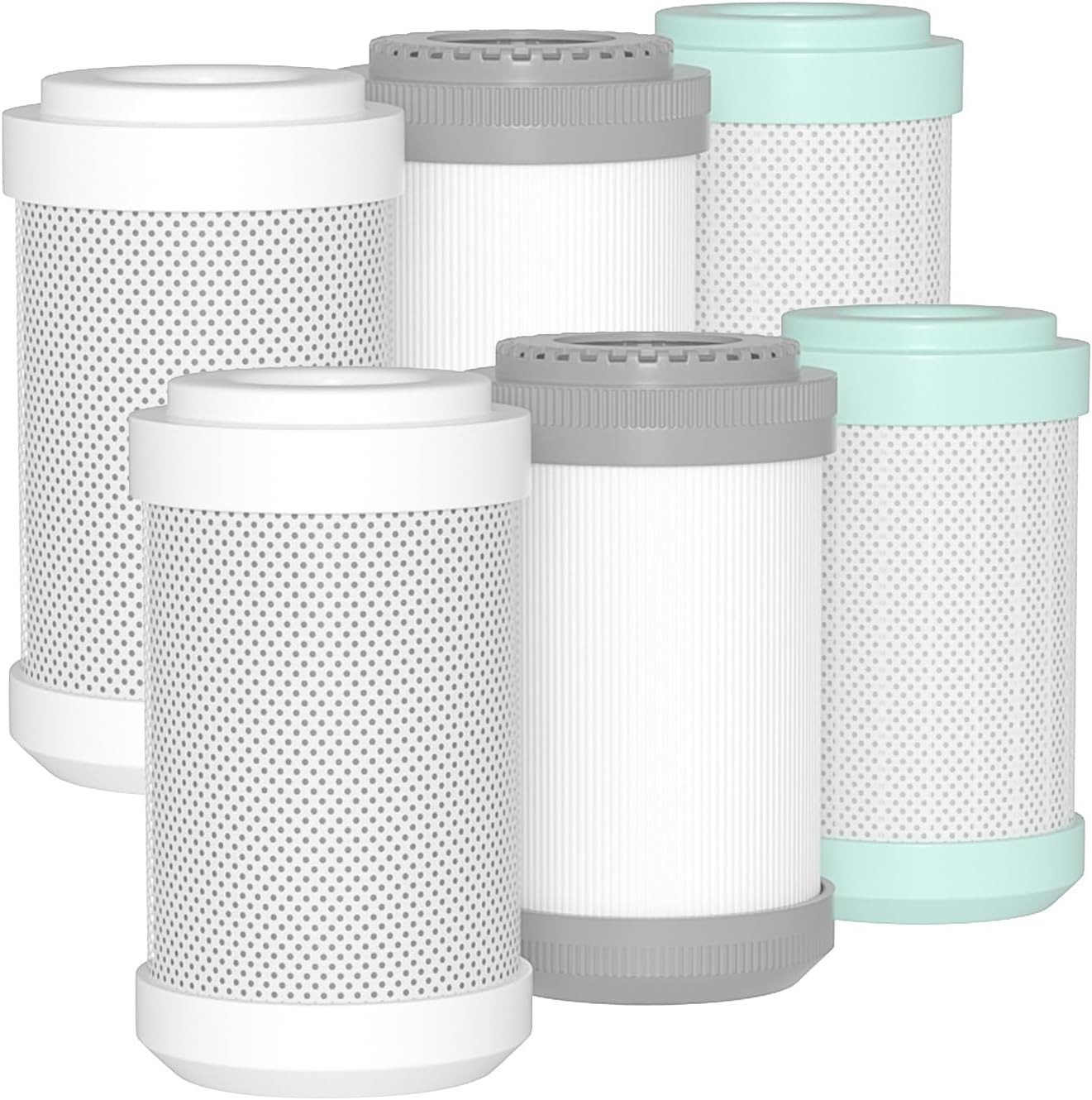 Replacement Cartridges for RV Water Filter System, 0.2 Micron High Flow Filter,
