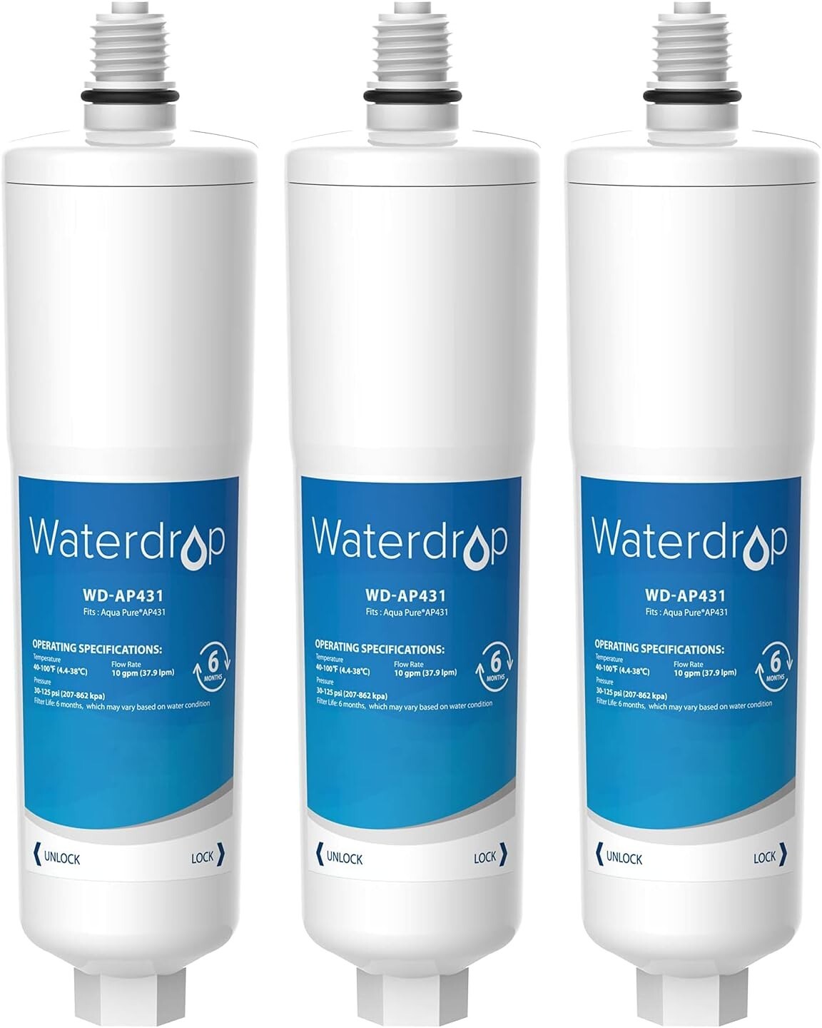 Waterdrop AP431 Replacement Cartridge for Aqua-Pure AP431