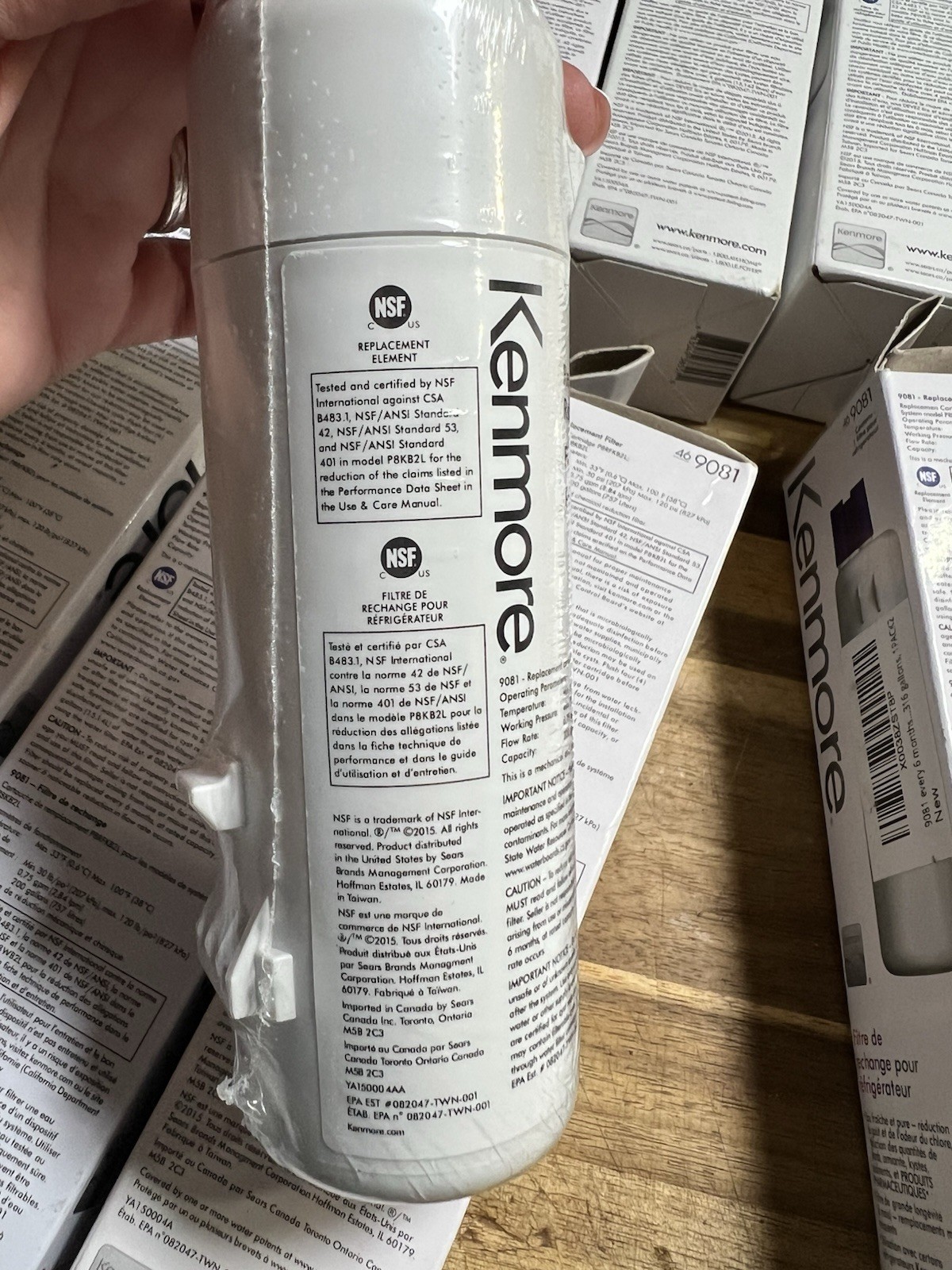 Lot of 8 Kenmore 9081 Replacement Refrigerator Water Filter 46-9081(2 unsealed)