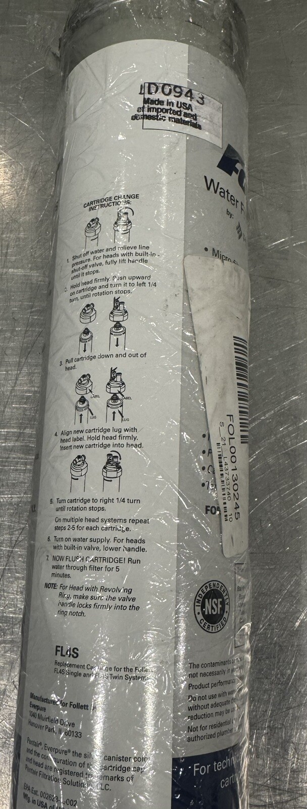 Follett 31MW56 ICE Water Filter Cartridge Ice Machine NEW! FREE SHIPPING!