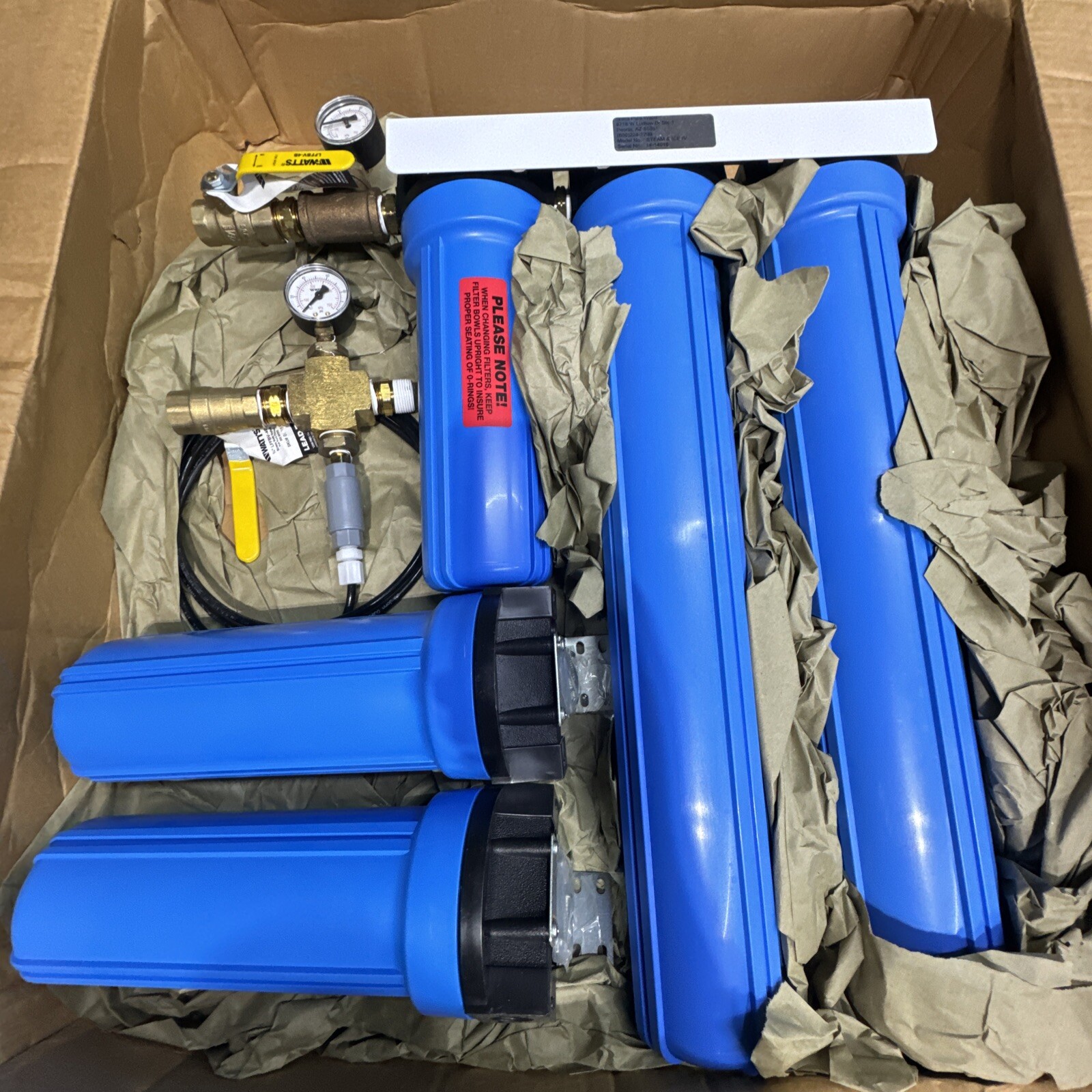 Watts PWICE4 Commercial Ice Maker Filtration System 7100266 Ice 4 NEW Full KIT