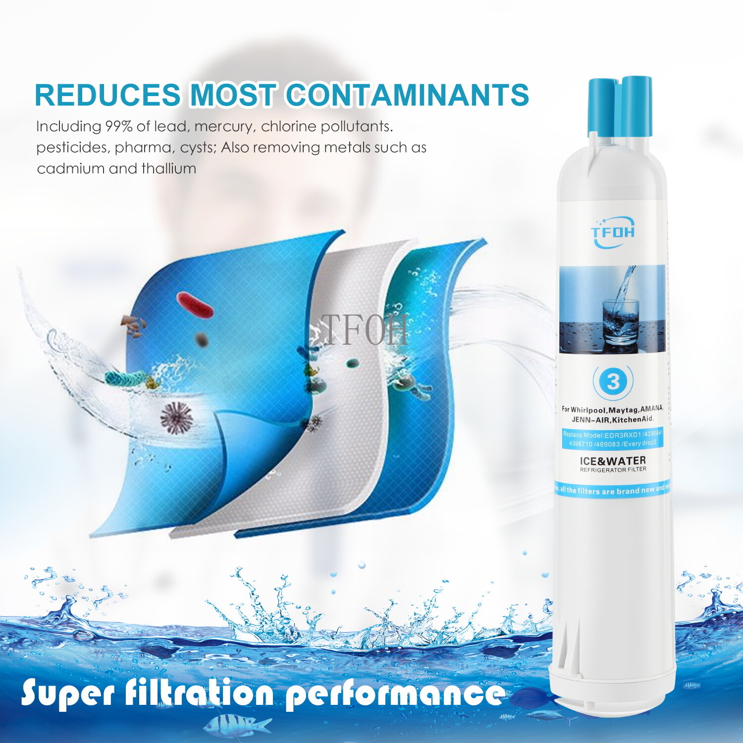 4Pack For Kenmore 9083 Refrigerator Cartridge Water Filter 469083 9020 9030 USA
