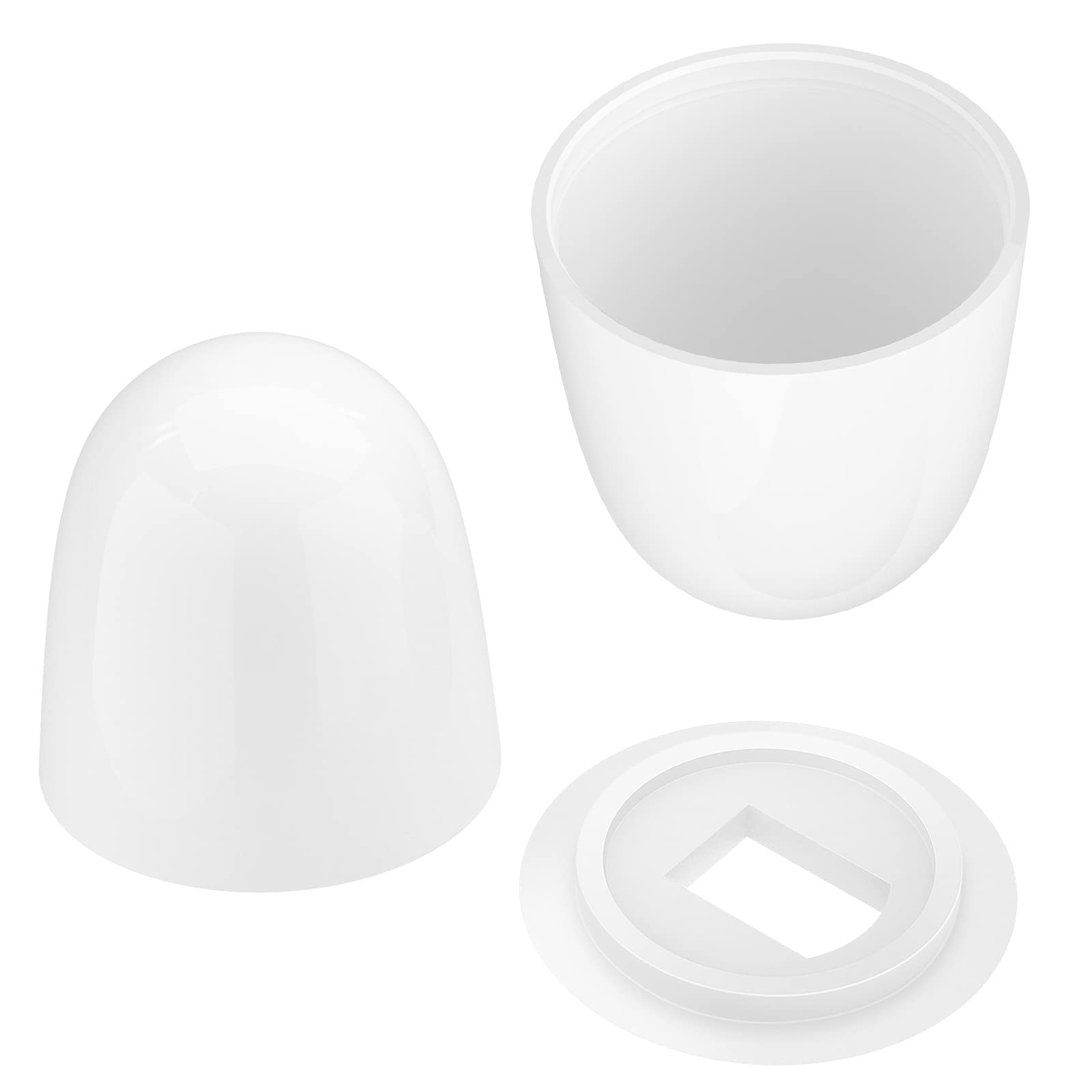 4 Packs White Toilet Bolt Caps Toilet Seat Floor Bolts Caps Universal Floor B…