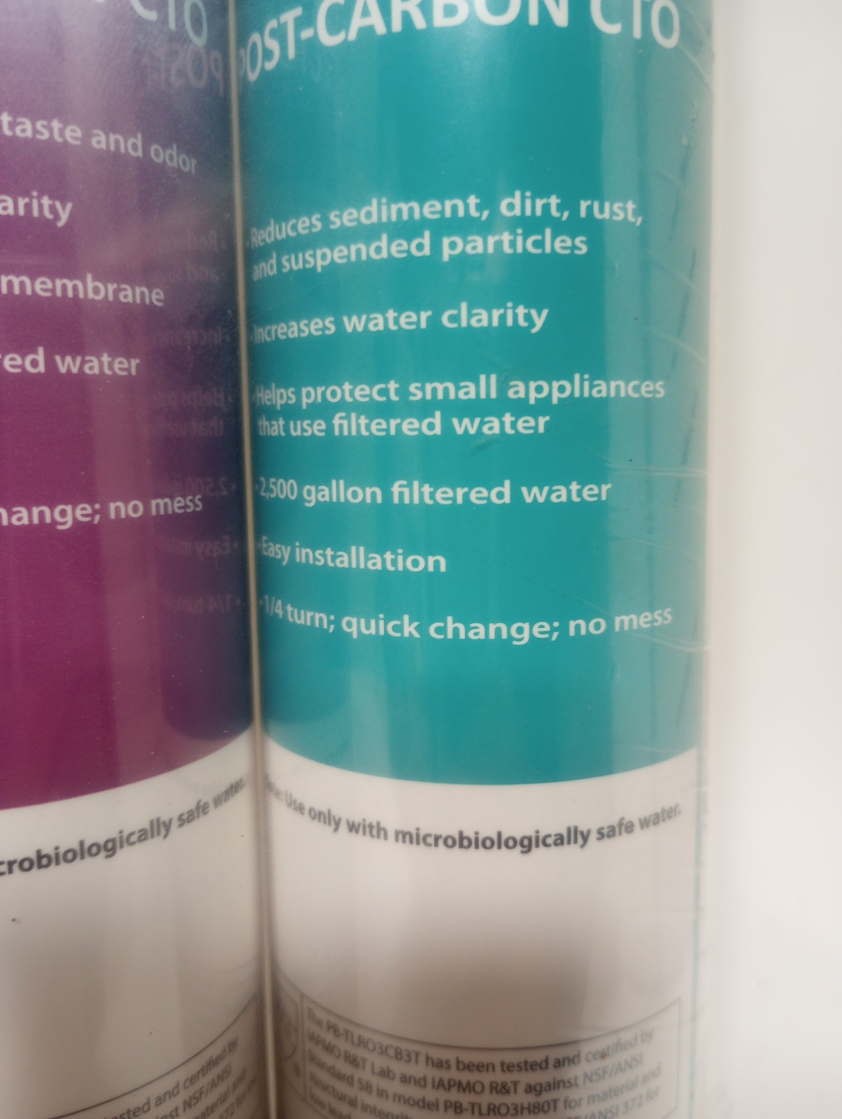 Pure Blue H2O 3-Stage RO Replacement Filter 3-Pack 1:1 System Sealed
