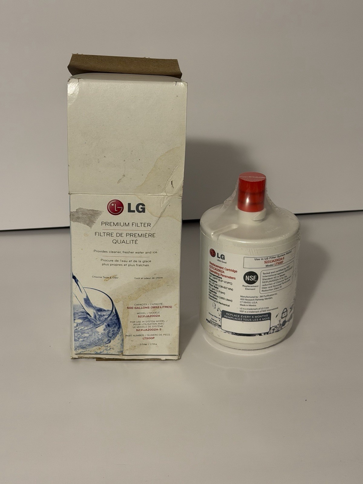 LG LT500P/PC/PCS 6 Month 500 Gallon Capacity Replacement Fridge Water Filter!